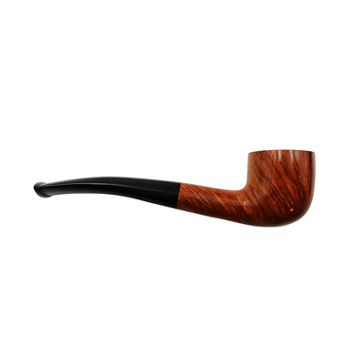 Pipa Gasparini Mignon Quarter Bent Billiard liscia marrone bocchino 3mm T01312