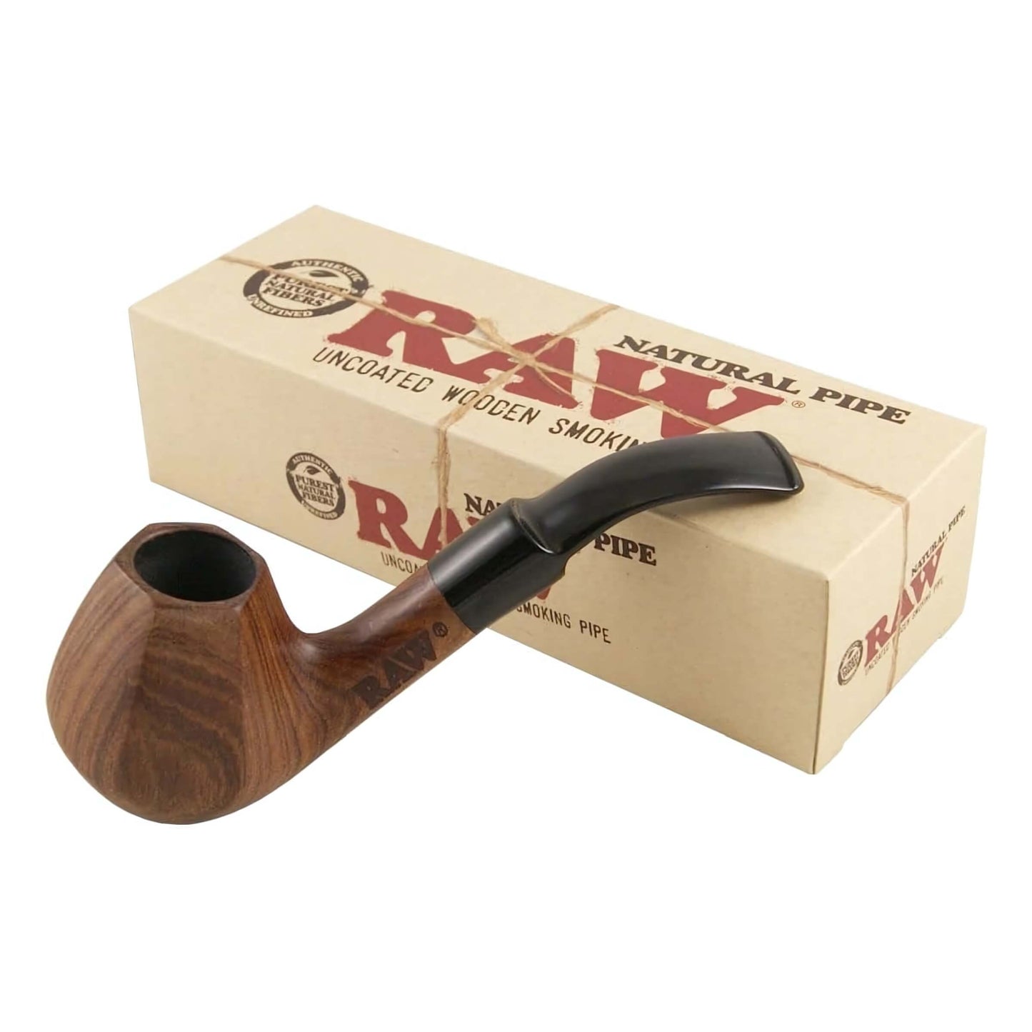 Pipa RAW Bent Billiard fornello 12mm bocchino plastica removibile T01752
