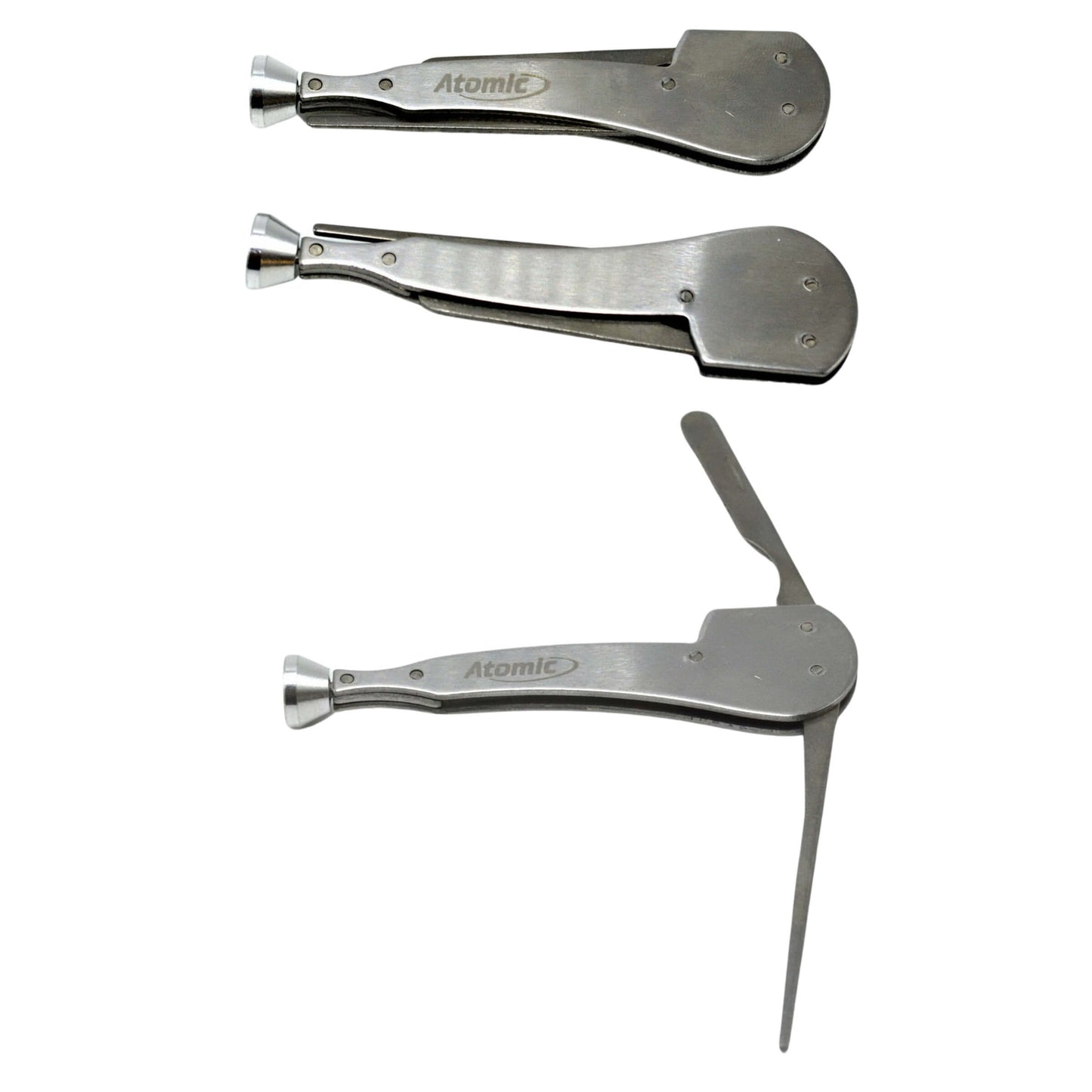 Curapipe Atomic a 3 Funzioni in Acciaio Inox con Custodia in PU - 0111503