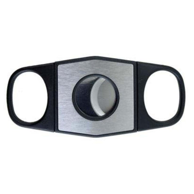 Zorr Tagliasigari a Ghigliottina Elegance Nero e Cromato con Doppia Lama - 25173