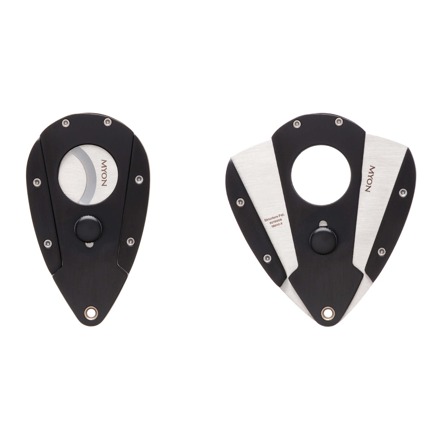 Tagliasigari Myon Racing Edition alluminio nero satinato con custodia