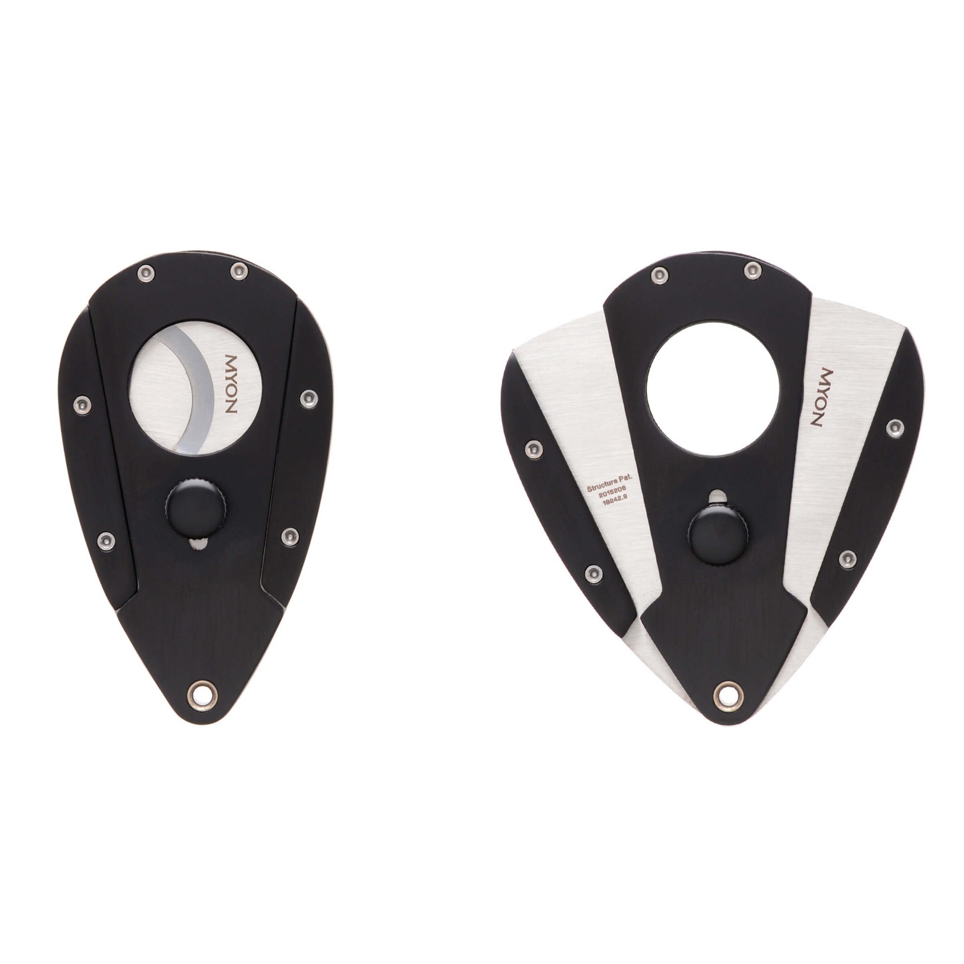 Tagliasigari Myon Racing Edition alluminio nero satinato con custodia