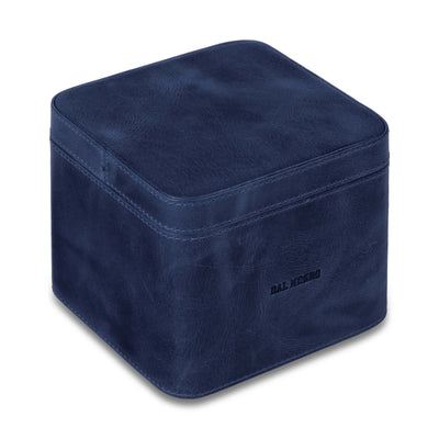 Cubo portatoscanelli Dal Negro pelle blu aperto con toscanelli