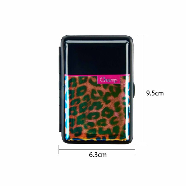 Porta sigarette lucido leopardo vista frontale T05052