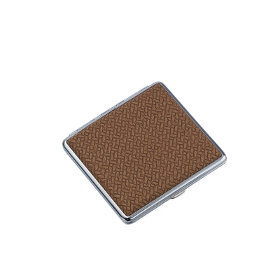 Porta sigarette Metal Weave vista frontale intrecci metallici