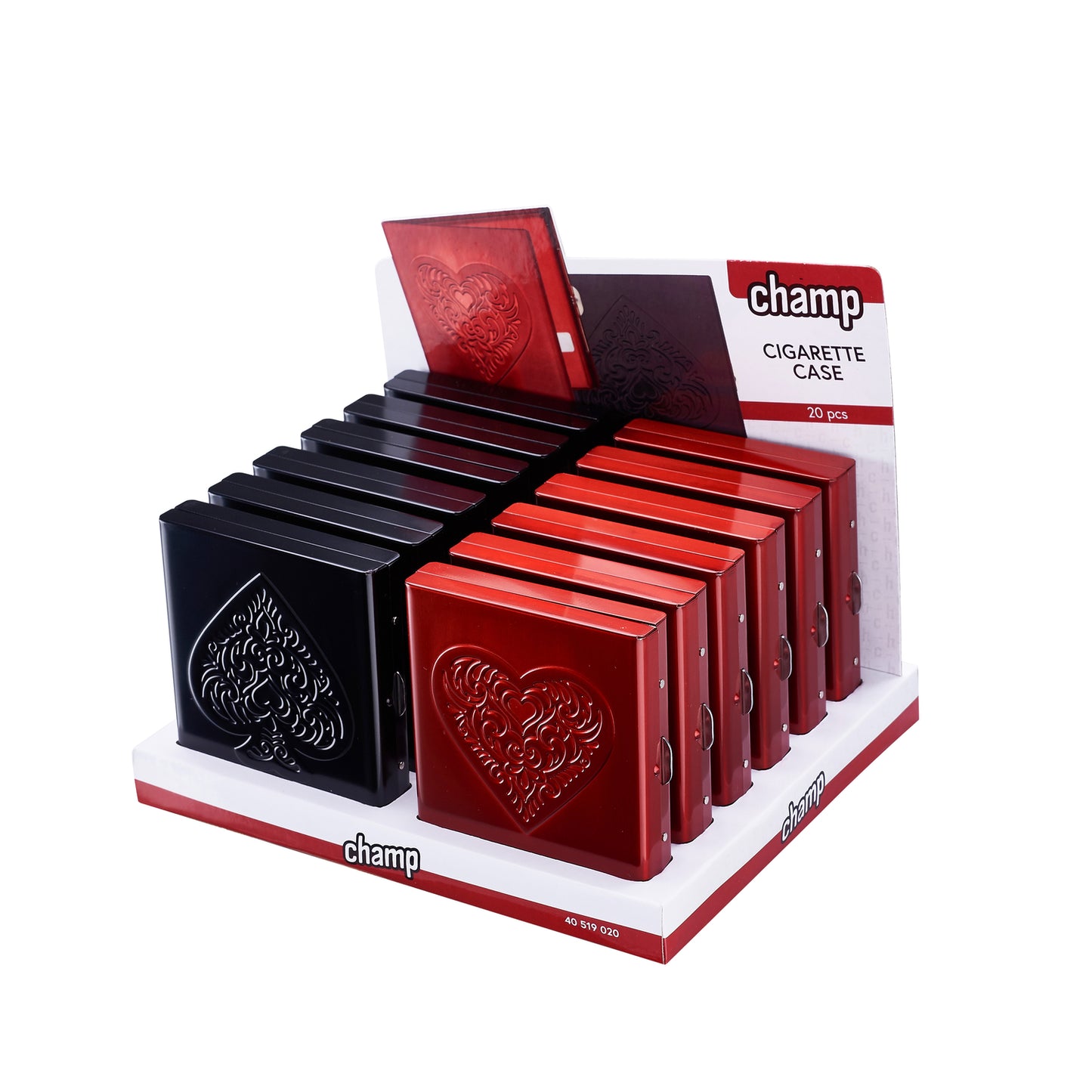 PORTA SIGARETTE IN METALLO HEART AND SPADES - 40519020