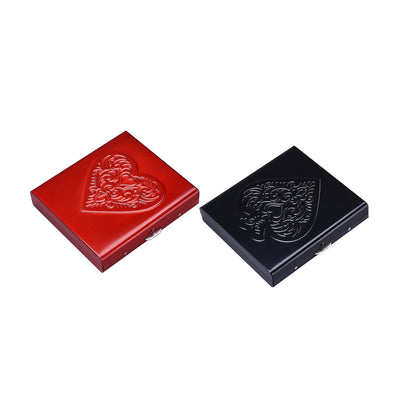 Porta sigarette metallo cuori e picche Heart Spades blocco clip 20 sigarette T05053H