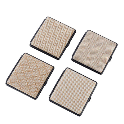 Porta sigarette metallo intrecci tessuto Natural Weaves elastico 20 sigarette T05053J