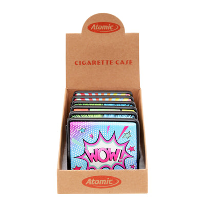 Portasigarette metallo cartoon sfondi colorati struttura compatta T05245C