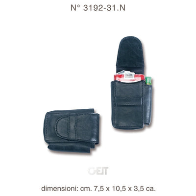 P.TA PACCHETTO SHIELD NERO CON PORTA ACCENDINO - 3192-31 N