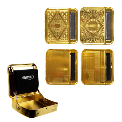 Tabarolling 78mm Gold metallo finitura dorata lucida incisioni decorative