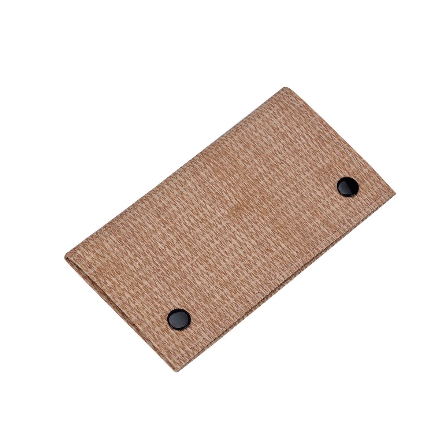 BORSA PORTA TABACCO EFFETTO LINO CON CHIUSURA A BOTTONI + 3 CERNIERE E PORTA CARTINE - 16x9cm - 40509070