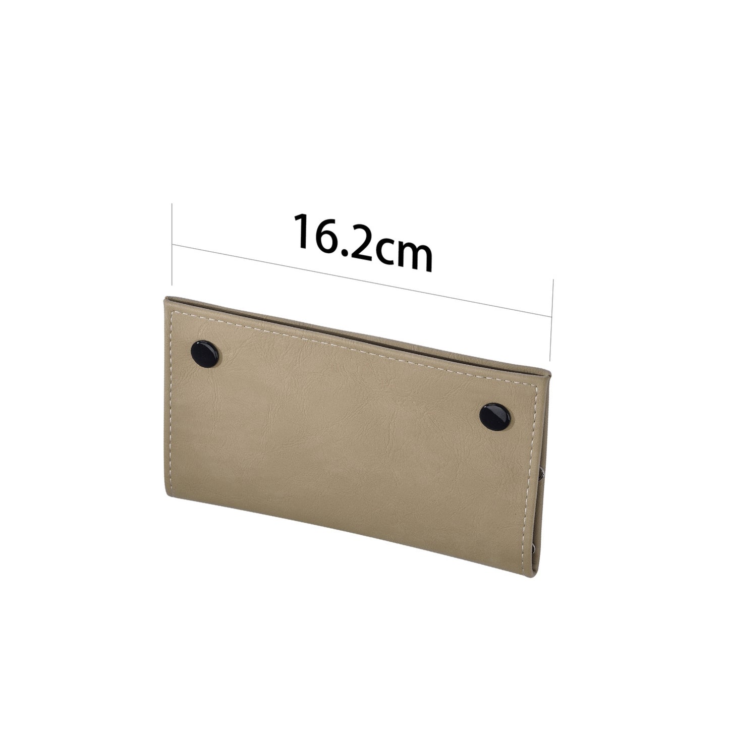 Porta tabacco finta pelle 16,2cm dettaglio cerniere e porta cartine integrato