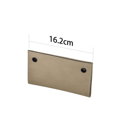 Porta tabacco finta pelle 16,2cm dettaglio cerniere e porta cartine integrato