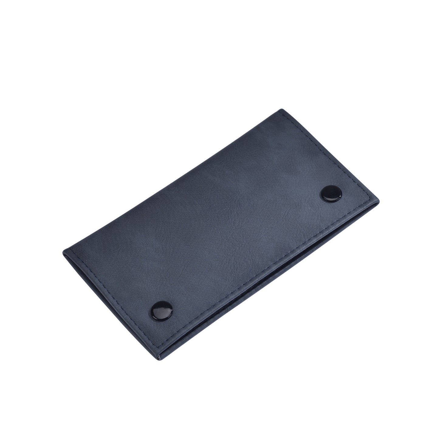 BORSA PORTA TABACCO IN FINTA PELLE CON CHIUSURA A BOTTONI + 3 CERNIERE E PORTA CARTINE - 16,2x9cm - 40590418