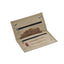 BORSA PORTA TABACCO IN FINTA PELLE CON CHIUSURA A BOTTONI + 3 CERNIERE E PORTA CARTINE - 16,2x9cm - 40590418
