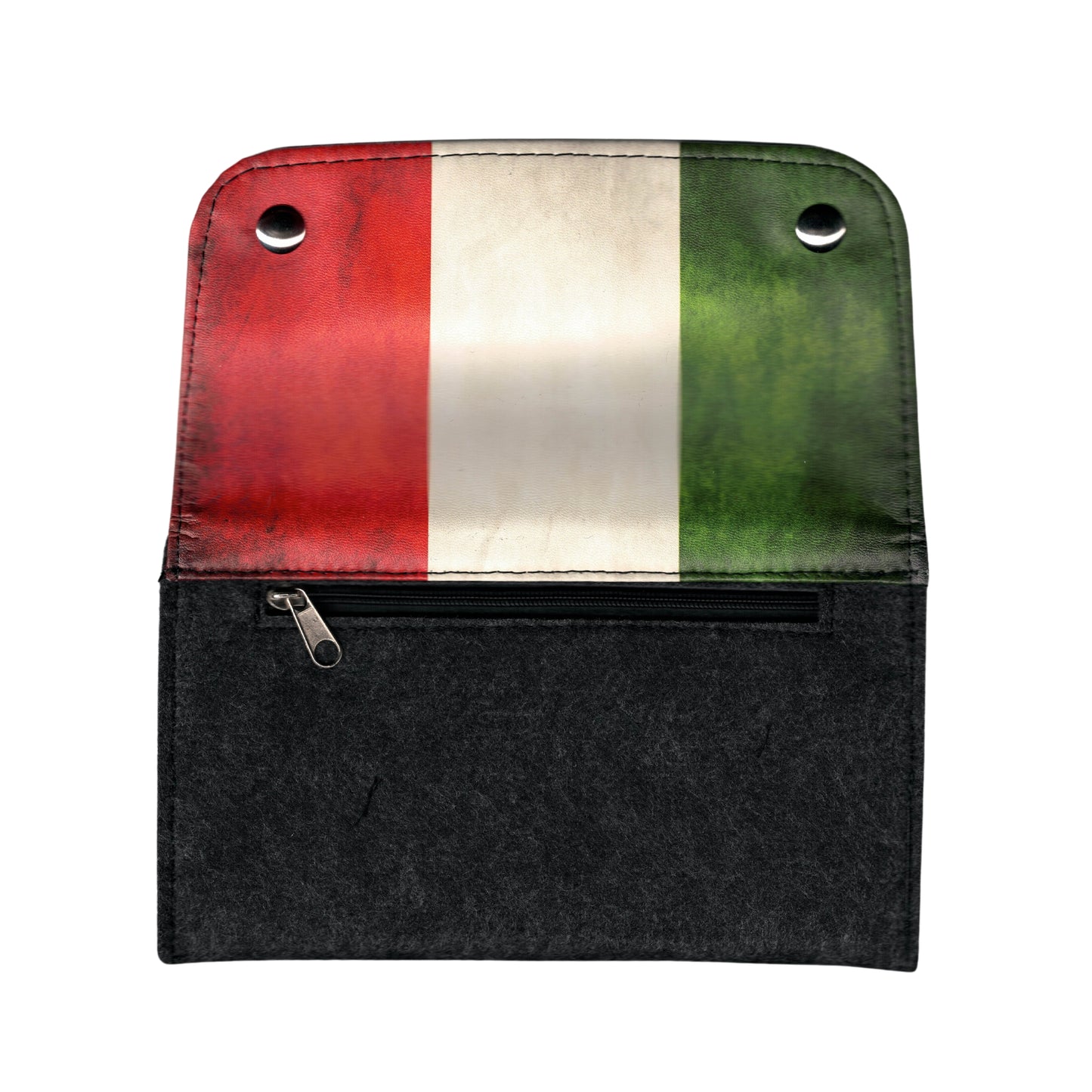 BORSA PORTA TABACCO TARGARD BANDIERA ITALIA IN ACRILICO 17,5x10 cm - 14075