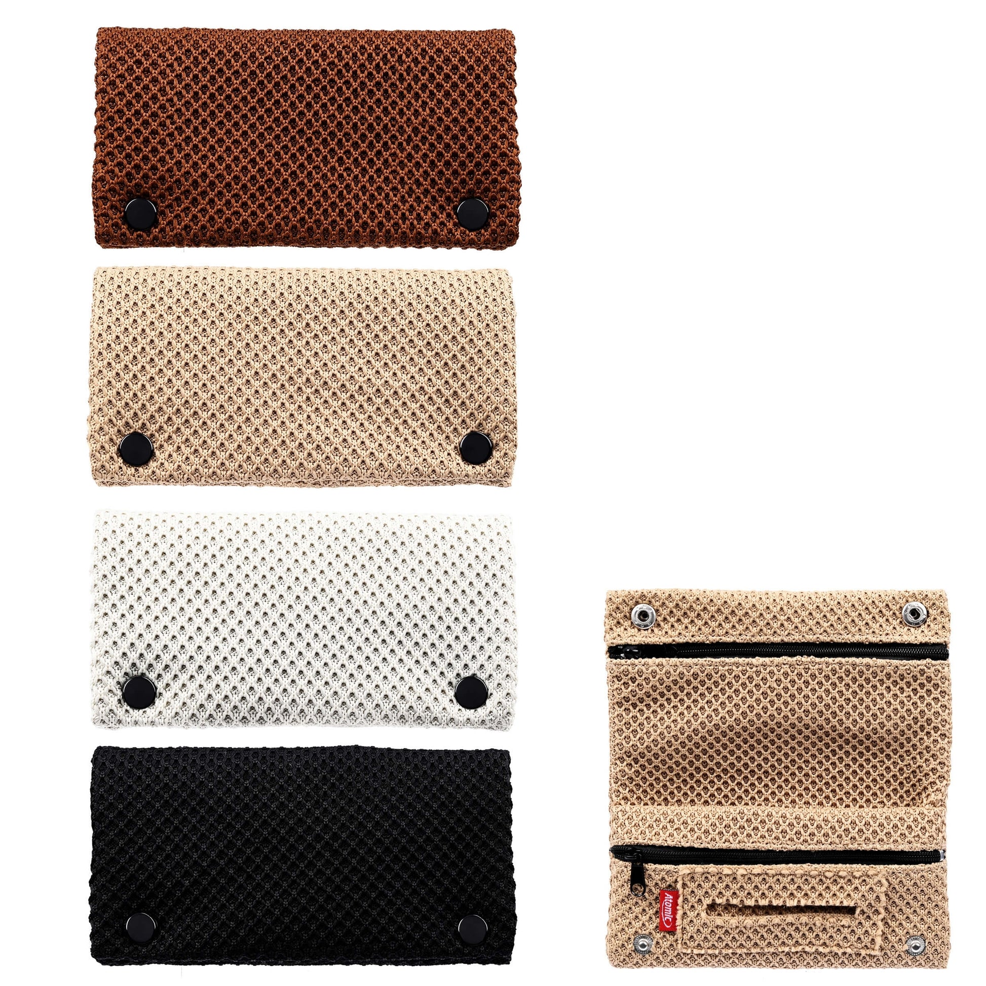 Portatabacco Atomic tessuto rete midi tasche chiusura bottone T05902A