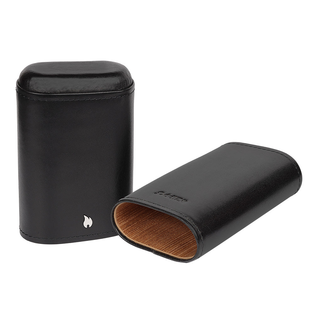 Portasigari Zippo Nappa nera 15x8x2.5cm chiuso T06115D