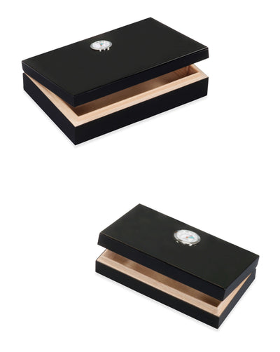 HUMIDOR DAL NEGRO IN LEGNO NERO - 10 SIGARI - 3042