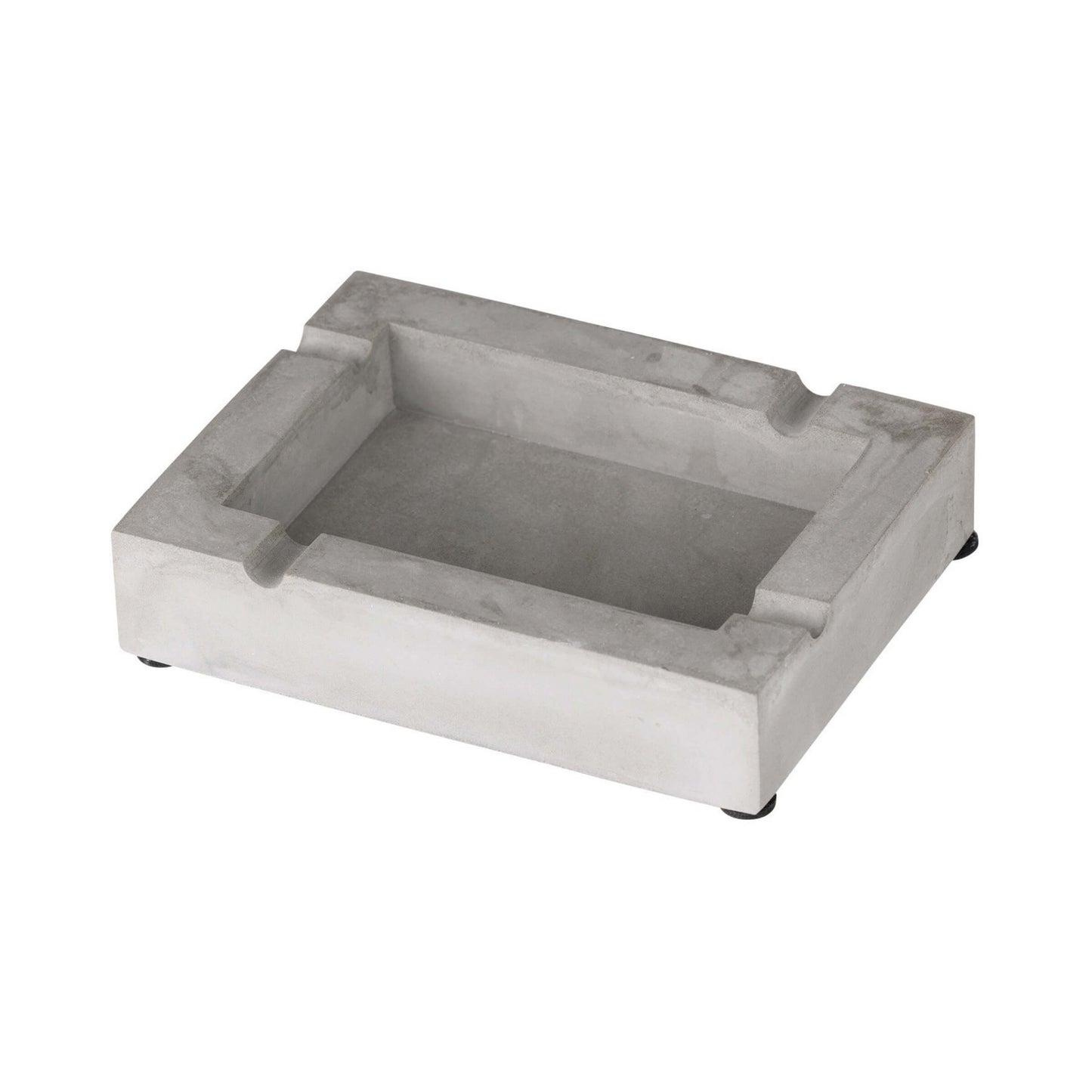 Posacenere grigio cemento 15,5x11,5x3,2cm design minimalista T07012