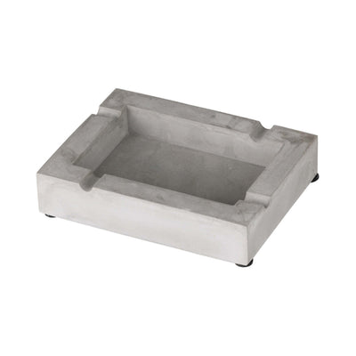 Posacenere grigio cemento 15,5x11,5x3,2cm design minimalista T07012