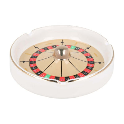 Zorr Posacenere in Metallo Roulette Bianco