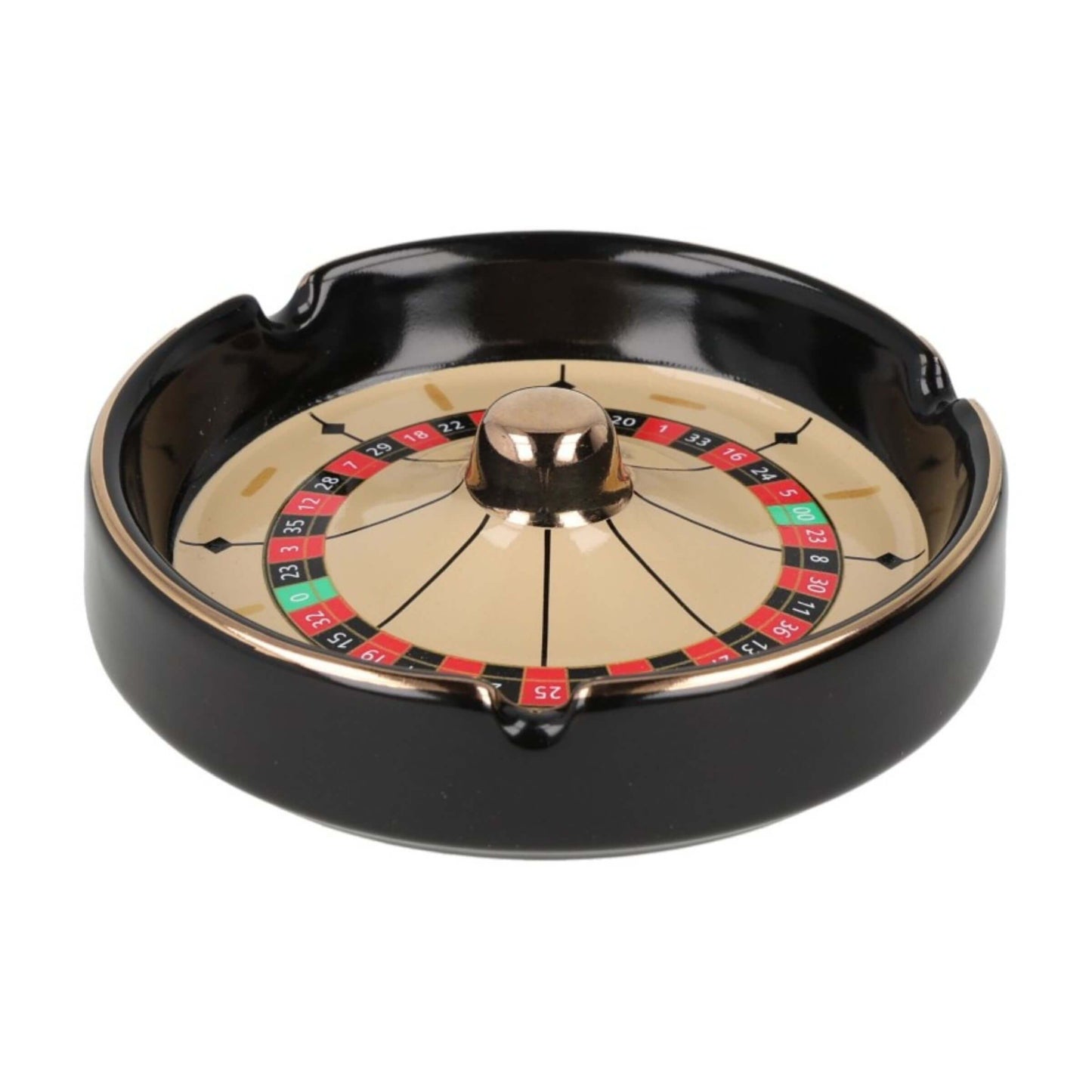 Zorr Posacenere in Metallo Roulette Nero