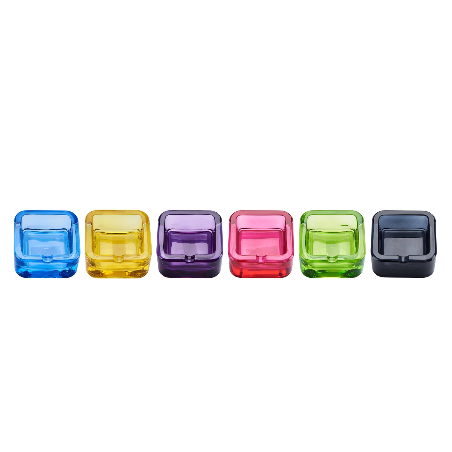 Posacenere Champ Color vetro fumé resistente colori assortiti T07297J
