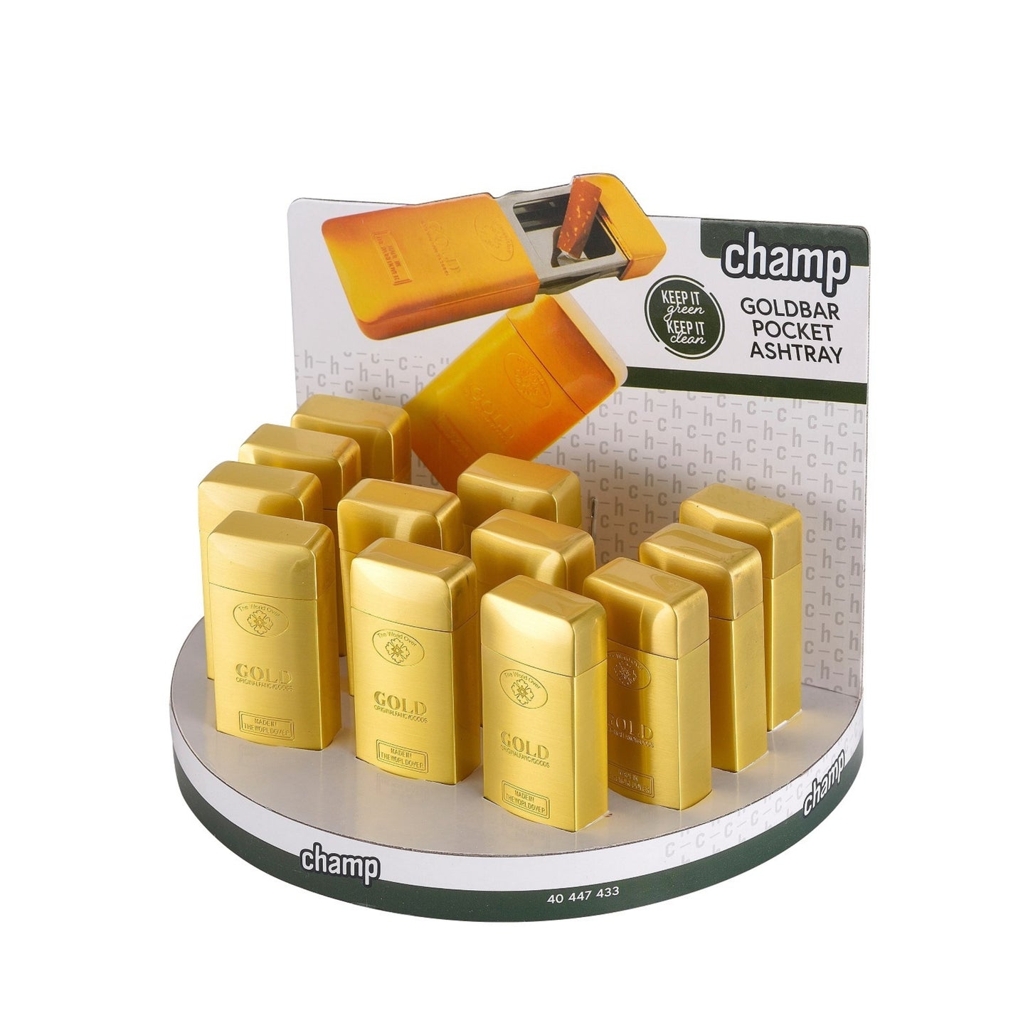 Posacenere Champ Goldbar Pocket chiuso T07301A