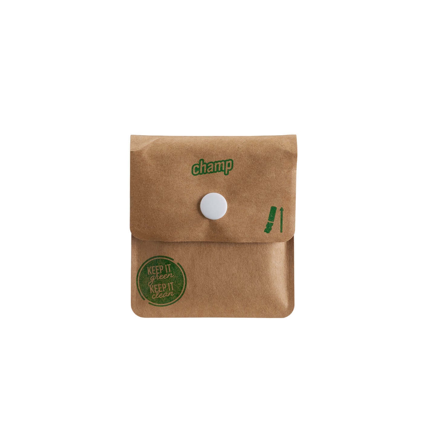Champ Posacenere Tascabile Recycle Kraft con Rivestimento Interno Ignifugo