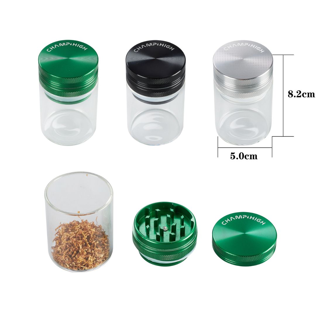 Grinder Storage 50mm 2-in-1 macinazione e contenitore erbe compatto