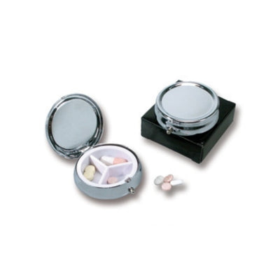 Porta pillole Pocket metallo diametro 5cm finitura lucida T09038A