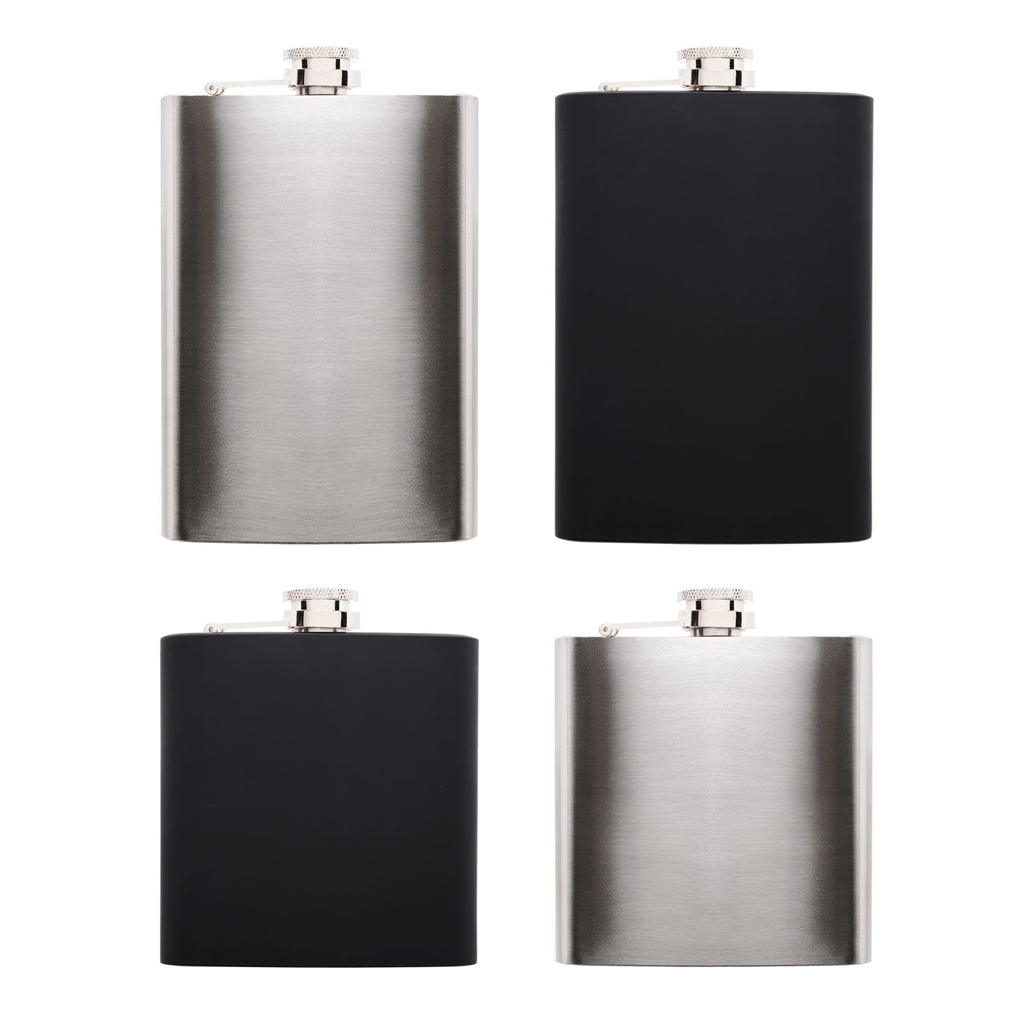 Fiaschette assortite set 8 pezzi 6oz e 8oz