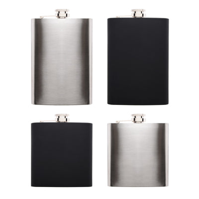 Fiaschette assortite set 8 pezzi 6oz e 8oz