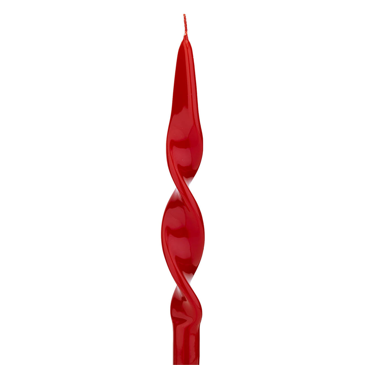 Bagutta Tendence Candele a Spirale Rosse 27x2,2 cm, 4 pezzi