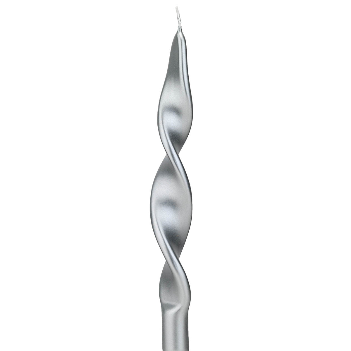 Bagutta Tendence Candele a Spirale Argento Metallizzato 27x2,2 cm, 4 pezzi