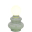 Bagutta Lampada LED a Vaso in Vetro Verde Ricaricabile USB 25 cm