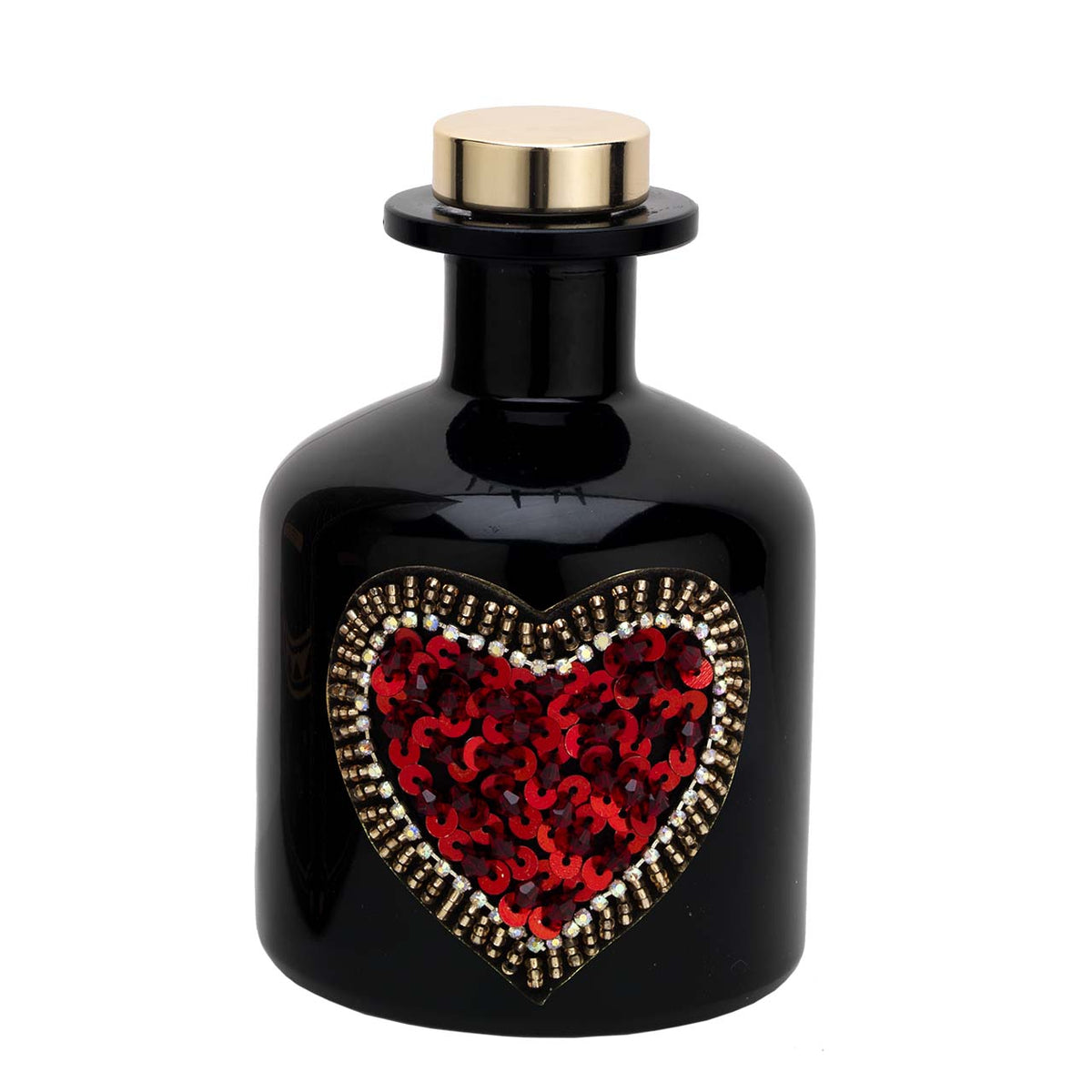 Bagutta Profumatore per Ambienti Cuore Nero Fragranza Ambra 200 ml 11 cm
