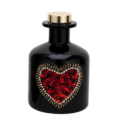 Bagutta Profumatore per Ambienti Cuore Nero Fragranza Ambra 200 ml 11 cm