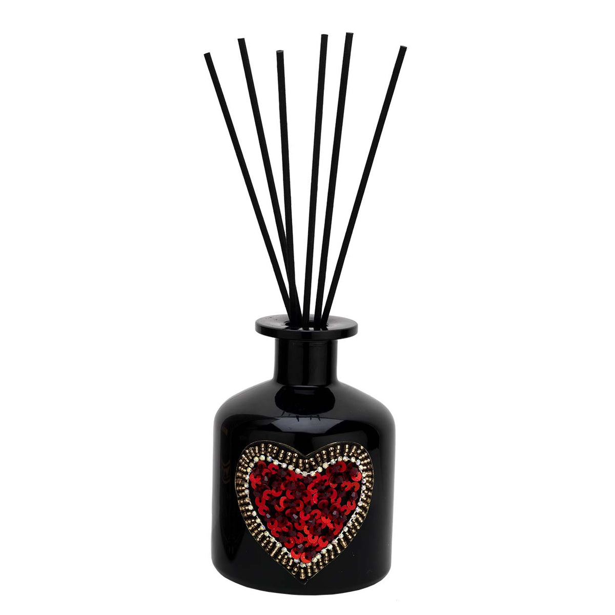 Bagutta Profumatore per Ambienti Cuore Nero Fragranza Ambra 200 ml 11 cm