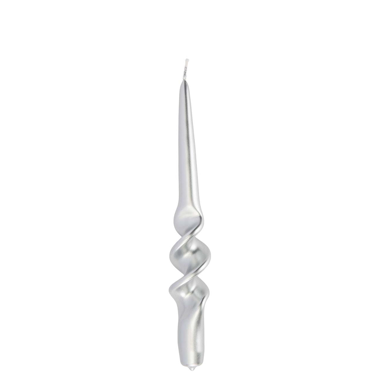 CANDELA MEZZA SPIRALE ARGENTO 8pzi