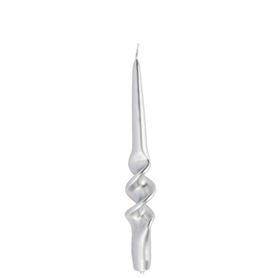 CANDELA MEZZA SPIRALE ARGENTO 8pzi
