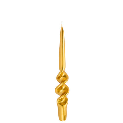 CANDELA MEZZA SPIRALE ORO 8pzi