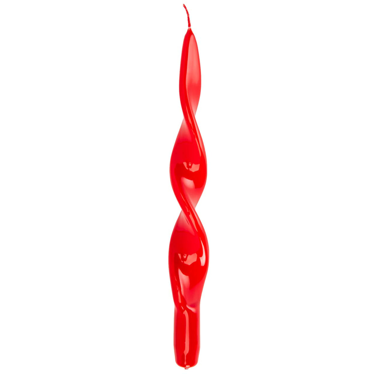 Bagutta Candele a Spirale Rosse 27x2,2 cm 4 pezzi