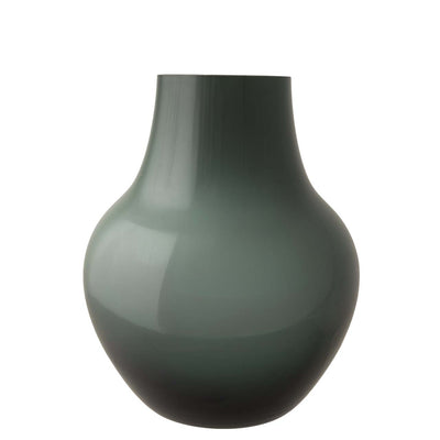 Bagutta Vaso Decorativo ad Anfora in Vetro Sfumato Verde Fumo 26 cm