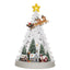 Bagutta Albero Natalizio in Acrilico con Slitta Villaggio e Luci LED USB 19x34 cm