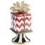 Bagutta Scatola Regalo Natalizia in Ceramica Rossa e Bianca 30 cm