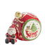 Bagutta Sfera Natalizia in Ceramica con Babbo Natale Seduto 26x18 cm