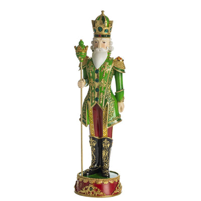 Bagutta Soldatino Reale Verde e Oro con Scettro 36,5 cm